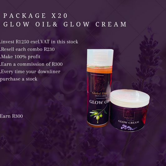 Glow cream & Glow oilx20