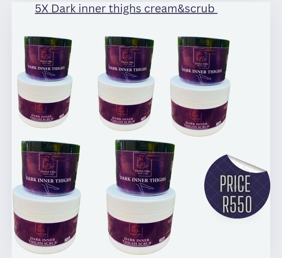 5x dark inner thighs cream,5 scrub